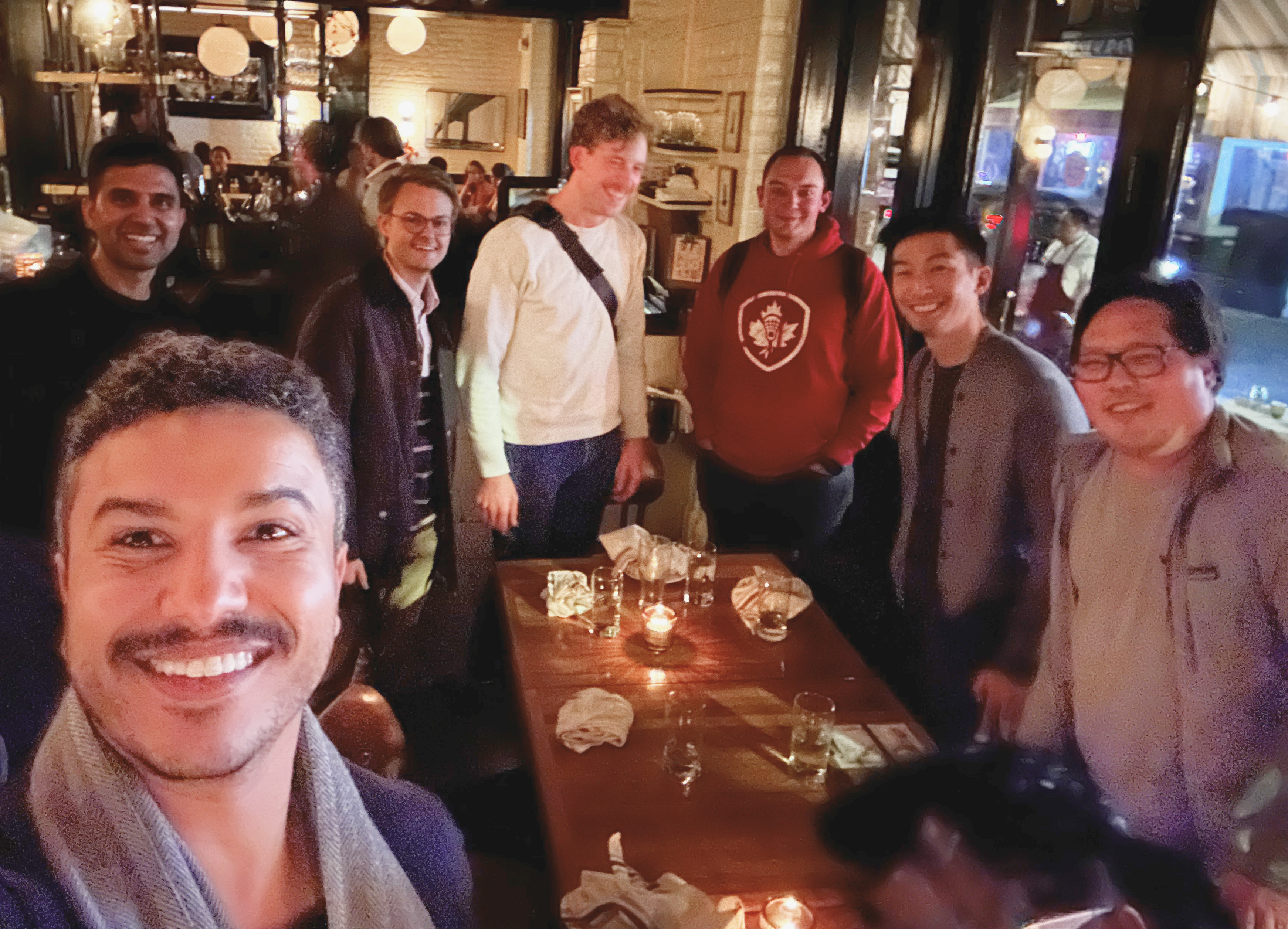 Team milestone dinner